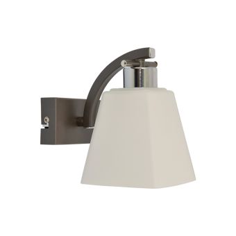 Aplică ZELMA AP1, KL9122, 1xE14, alb opal, negru, crom