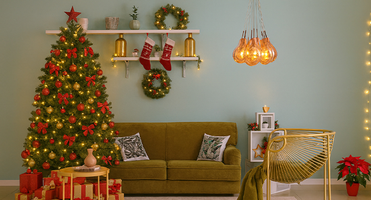 Lumini de sezon pentru living